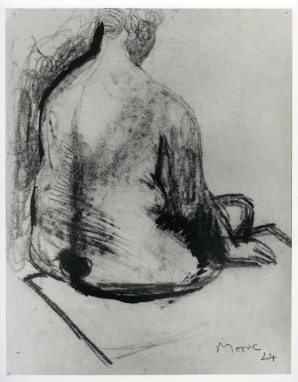 Seated Nude: Back View