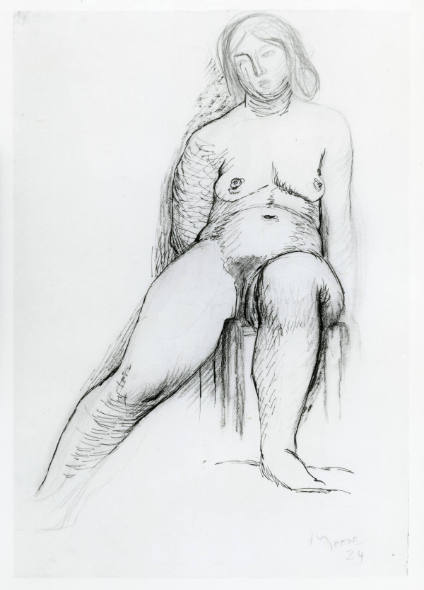 Seated Female Nude