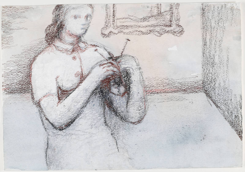 Woman Knitting