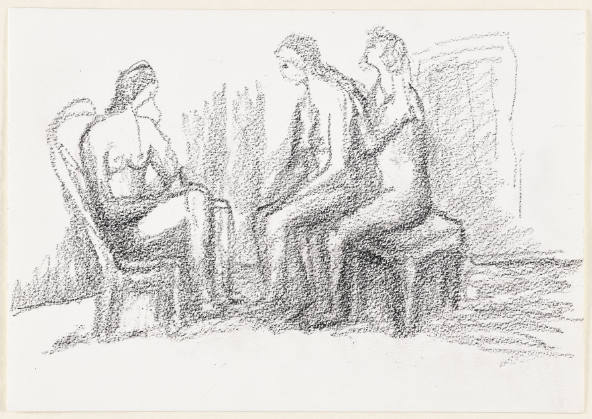 Three Seated Figures