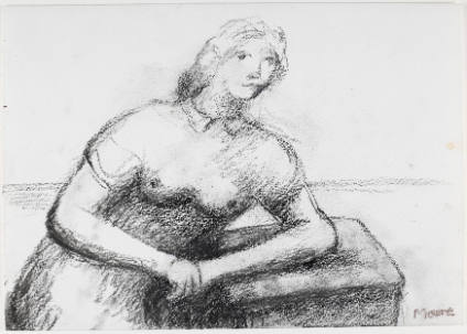 Woman Leaning on Desk