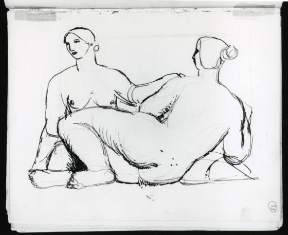 Two Seated Nudes