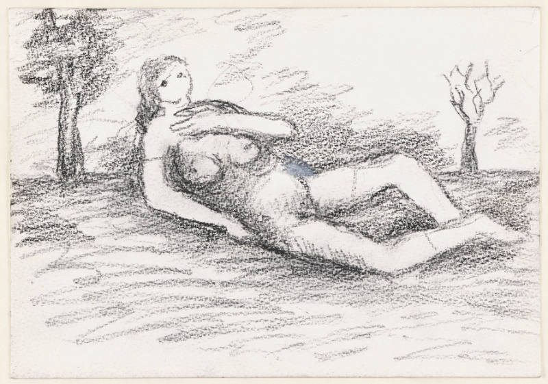 Reclining Girl in Landscape