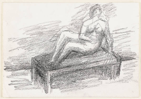 Figure on Bench