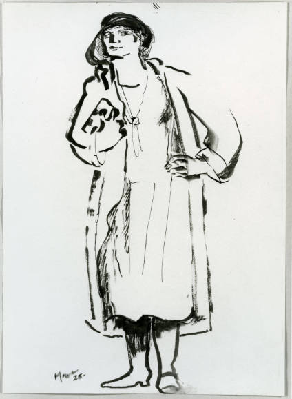 Standing Woman with Handbag