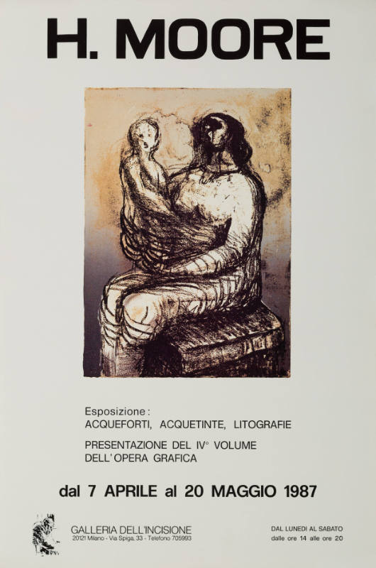 H. MOORE 
Esposizione: ACQUEFORTI, ACQUETINTE, LITOGRAFIE