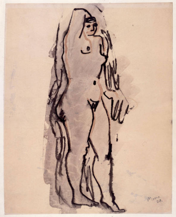 Standing Woman, Right Arm Upraised