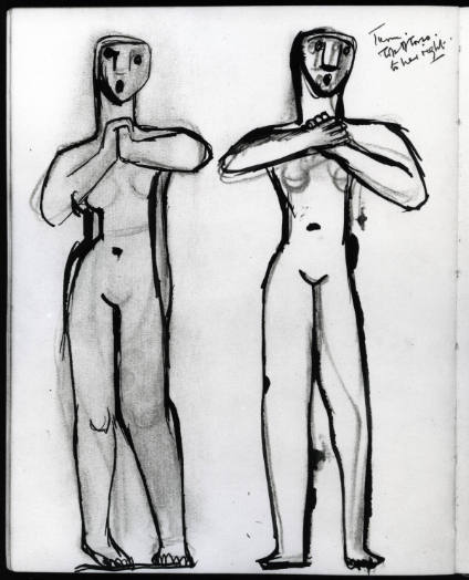 Two Standing Figures