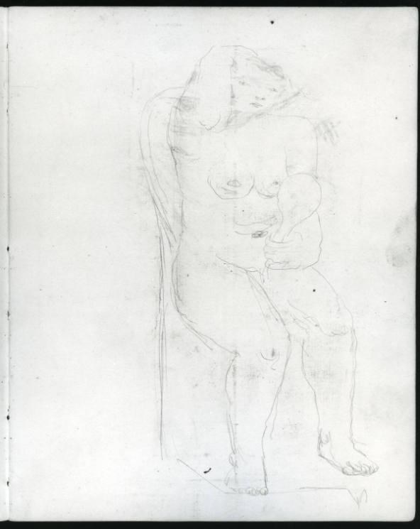 Seated Woman Holding a Mirror