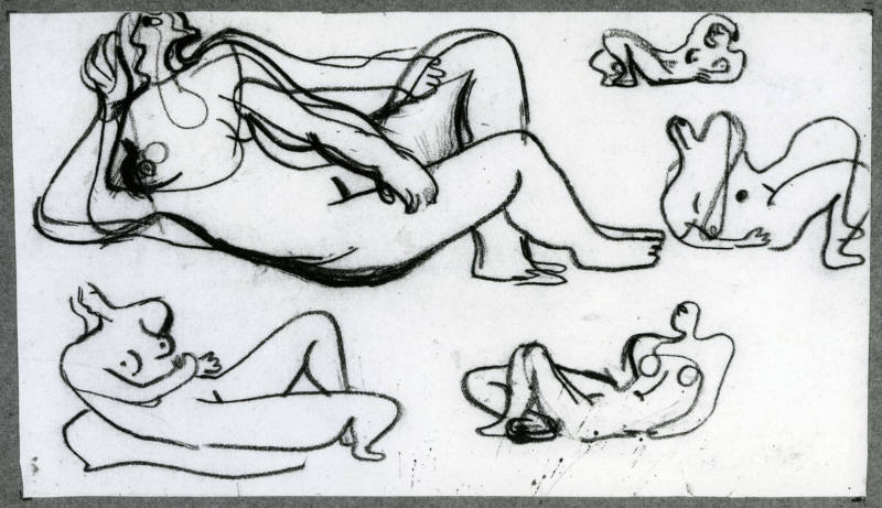 Five Studies of a Reclining Figure