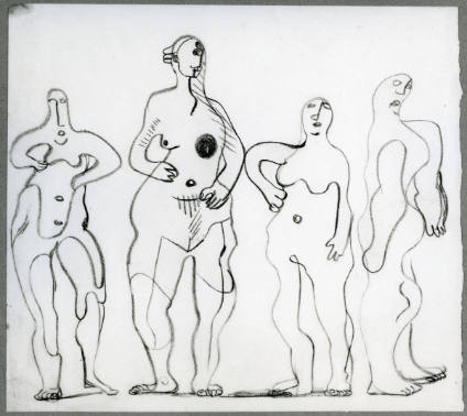 Four Standing Figures