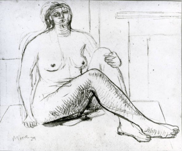 Seated Female Nude