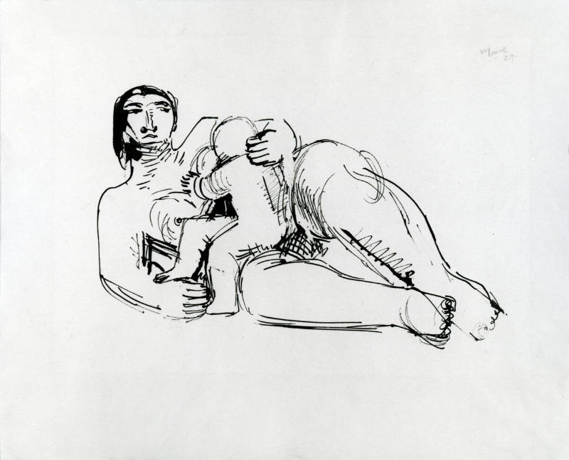 Reclining Mother and Child