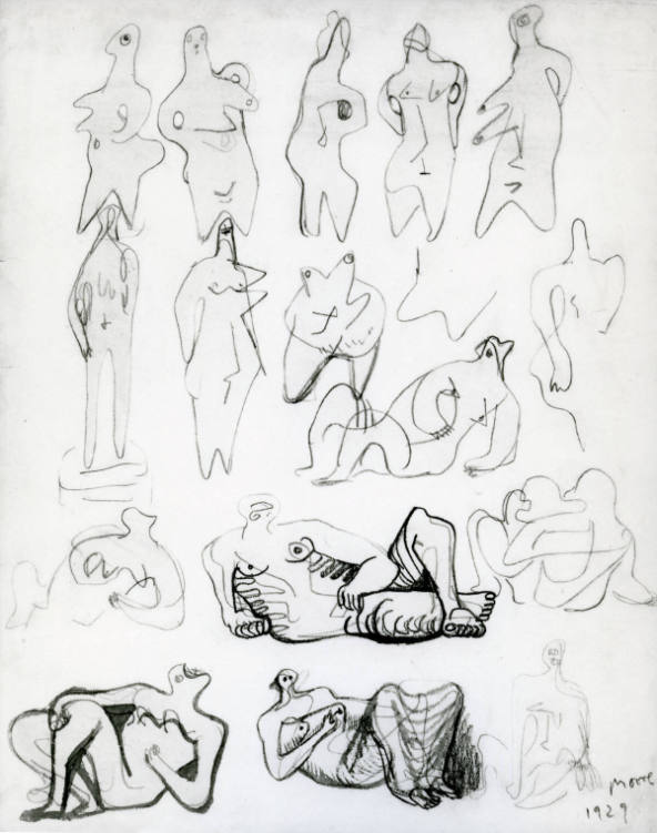 Sixteen Ideas for Sculpture: Standing and Reclining Figures