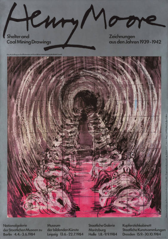 Henry Moore Shelter and Coal Mining Drawings Drawings from the years ...