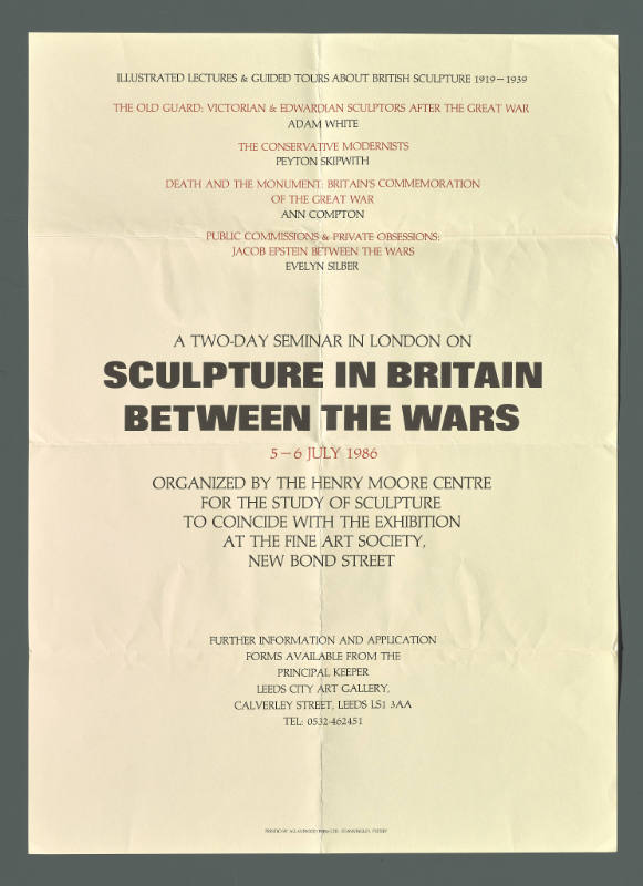 SCULPTURE IN BRITAIN BETWEEN THE WARS