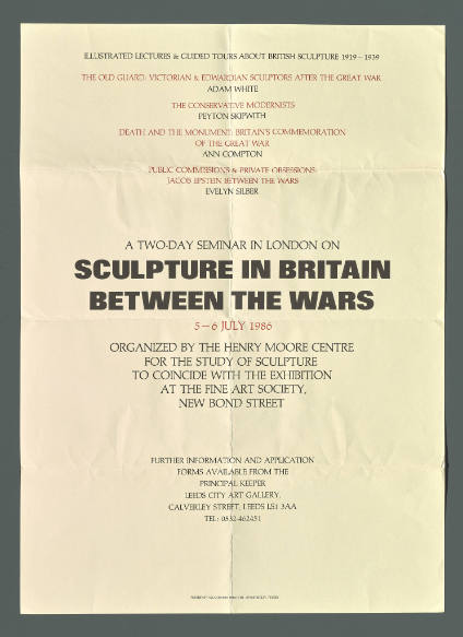 SCULPTURE IN BRITAIN BETWEEN THE WARS