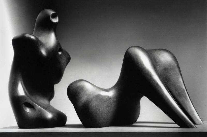 Two Piece Reclining Figure: Armless