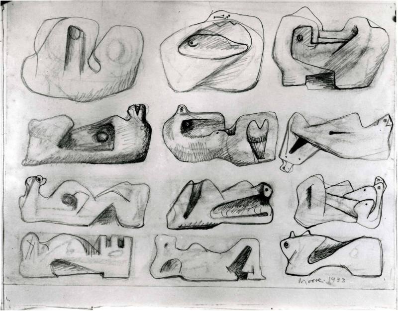 Twelve Ideas for Sculpture: Reclining Figures