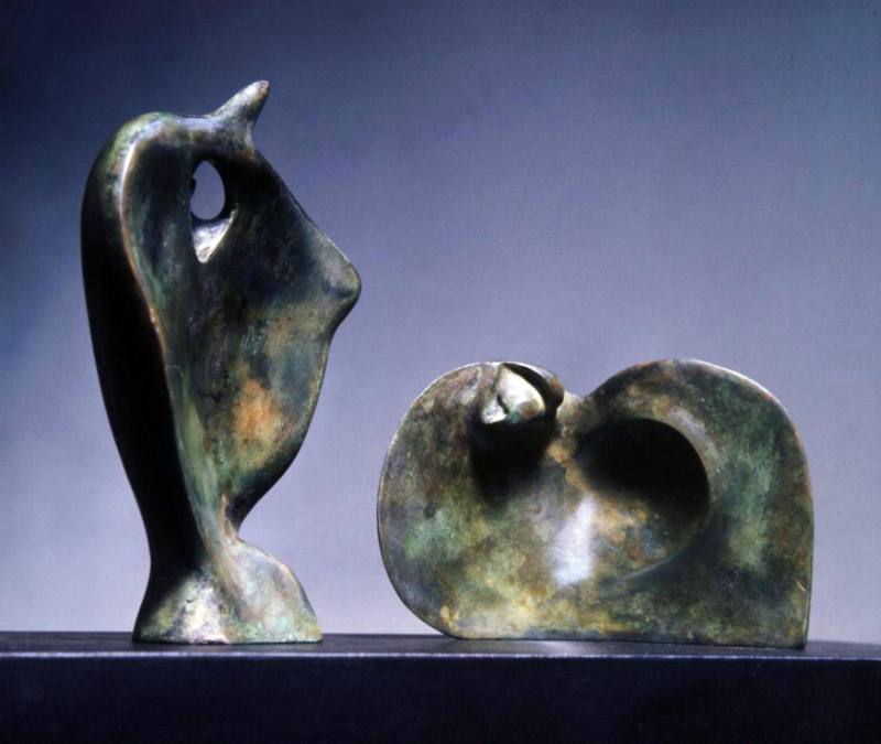 Two Piece Reclining Figure: Double Circle