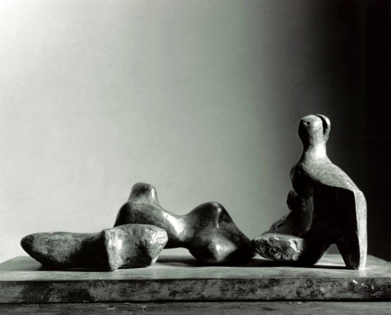 Three Piece Reclining Figure: Maquette No.5