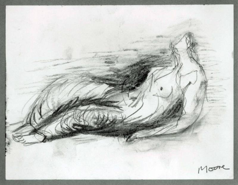 Draped Reclining Figure: Idea for Sculpture