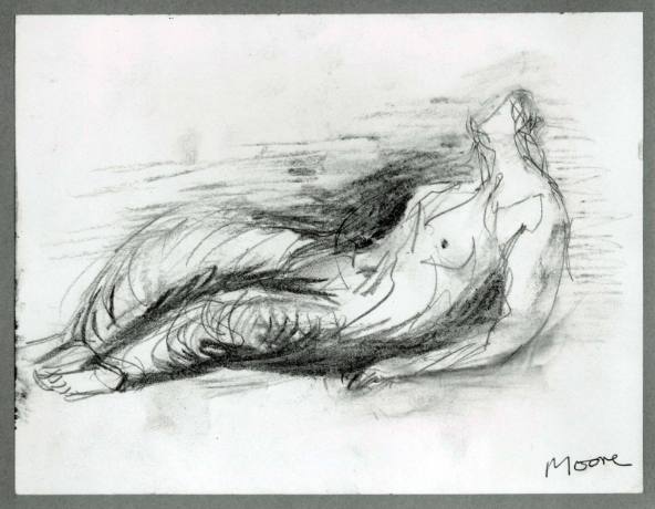 Draped Reclining Figure: Idea for Sculpture