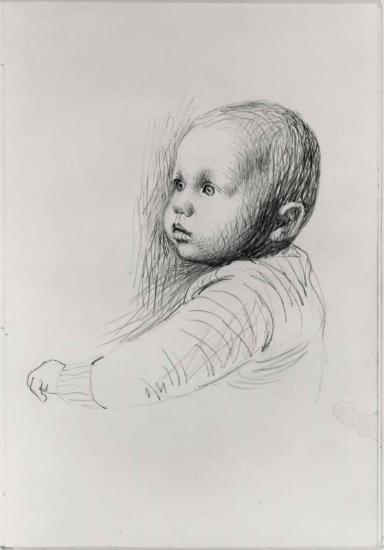 Child's Head: Three-Quarter View