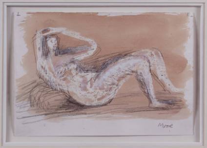 Reclining Woman with Upraised Arms